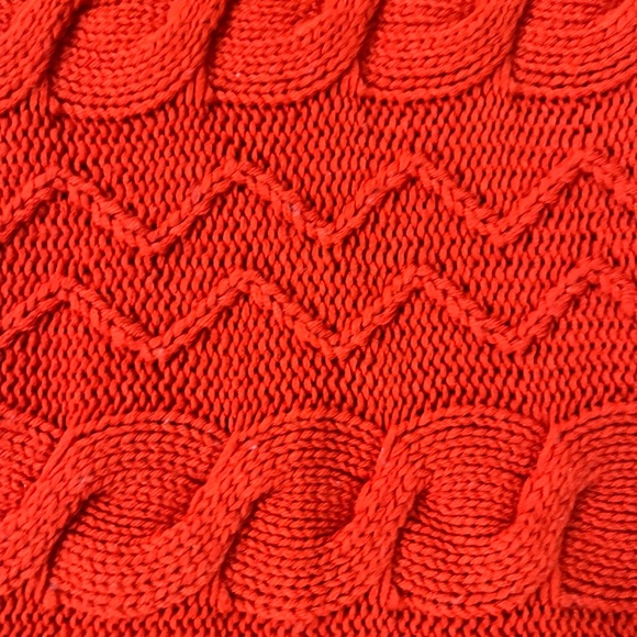 NWOT Planet Gold orange Turtleneck with pattern - Picture 5 of 5